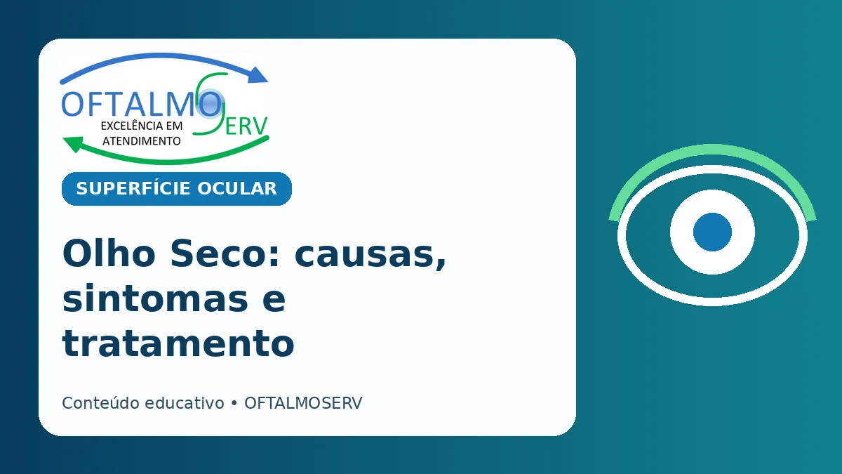 Olho seco: telas, ardência e avaliação da superfície ocular
