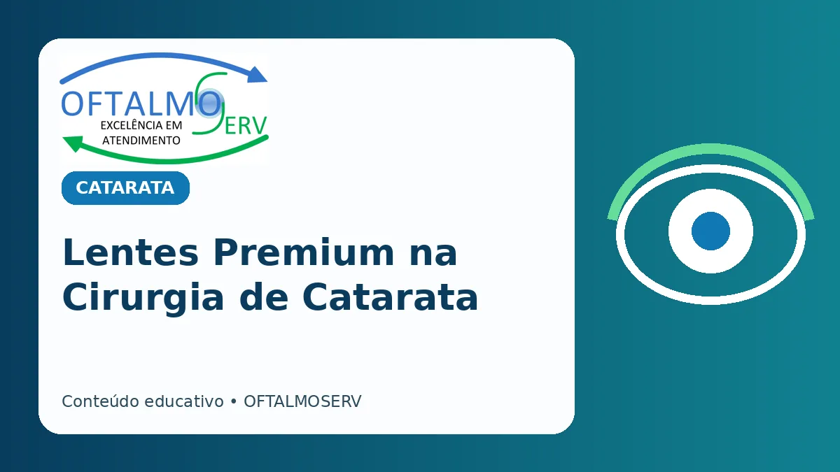 Lentes intraoculares na cirurgia de catarata: planejamento e adaptação